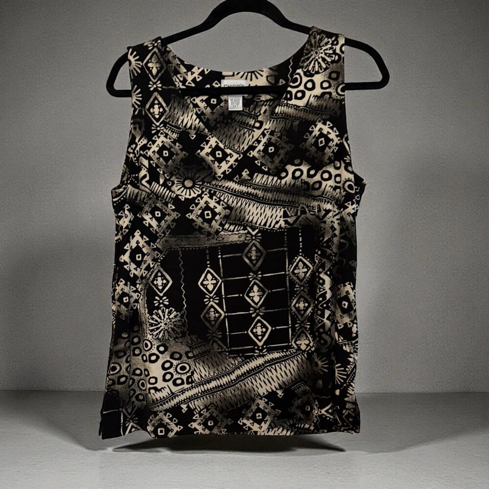 Chico's Travelers collection sleeveless top. Size 3.
